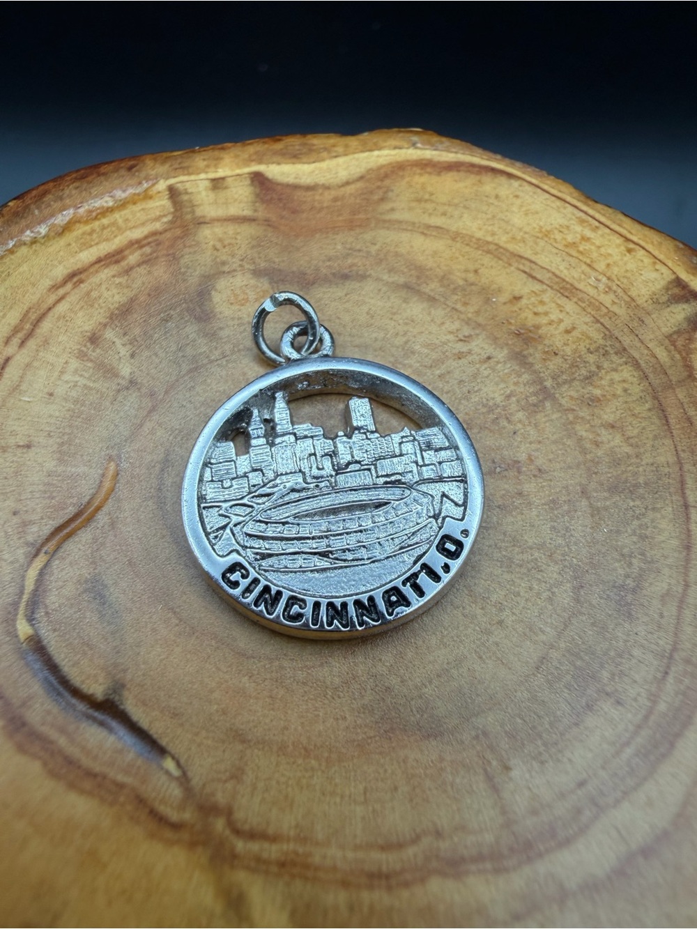 4.8g - Cincinnati Sterling Silver Cityscape Charm Pendant